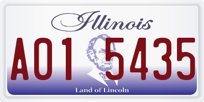 IL license plate A015435