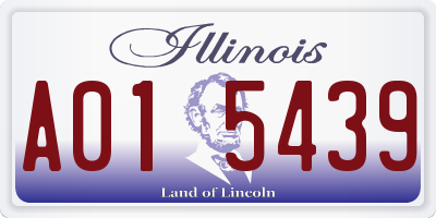 IL license plate A015439