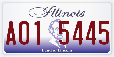 IL license plate A015445