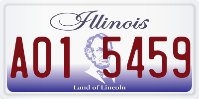 IL license plate A015459