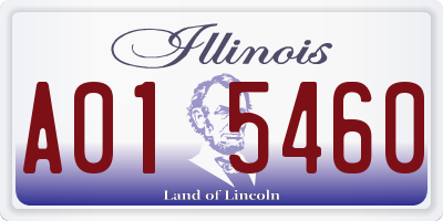 IL license plate A015460