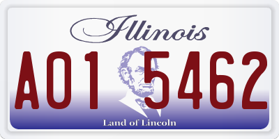 IL license plate A015462