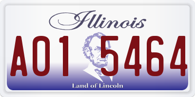 IL license plate A015464