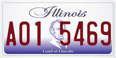 IL license plate A015469