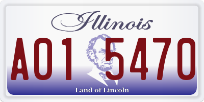 IL license plate A015470