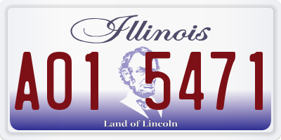IL license plate A015471