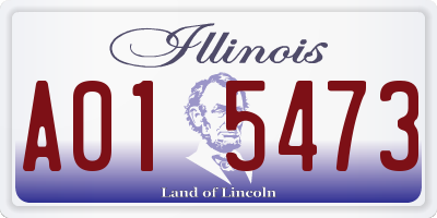 IL license plate A015473
