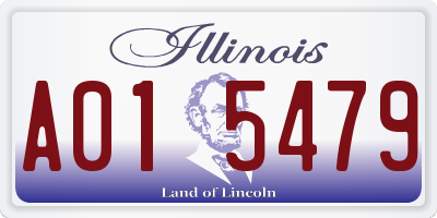 IL license plate A015479