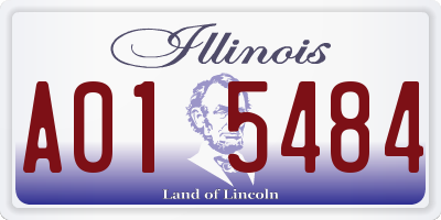 IL license plate A015484