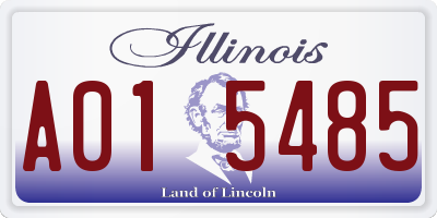 IL license plate A015485
