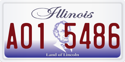 IL license plate A015486