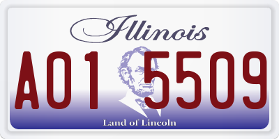 IL license plate A015509