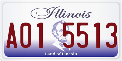 IL license plate A015513