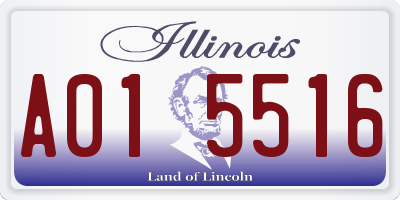 IL license plate A015516