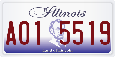 IL license plate A015519