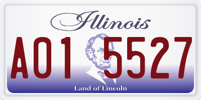 IL license plate A015527