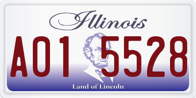 IL license plate A015528