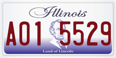 IL license plate A015529