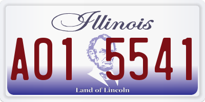 IL license plate A015541