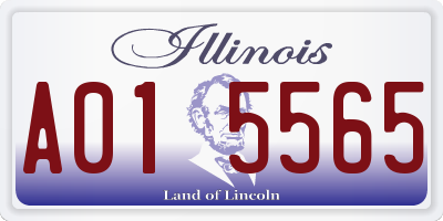 IL license plate A015565