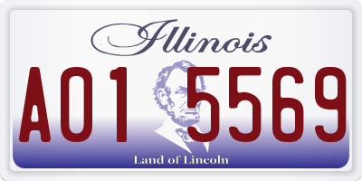 IL license plate A015569