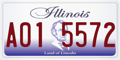 IL license plate A015572