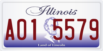 IL license plate A015579