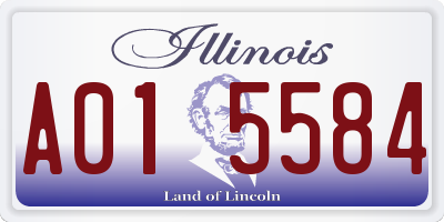 IL license plate A015584