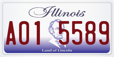 IL license plate A015589