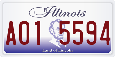 IL license plate A015594