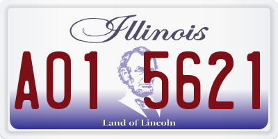 IL license plate A015621