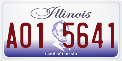 IL license plate A015641