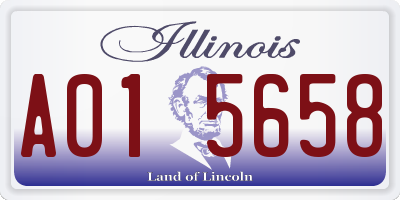 IL license plate A015658