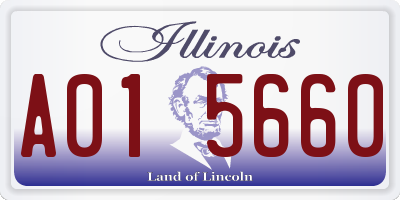 IL license plate A015660