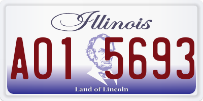 IL license plate A015693