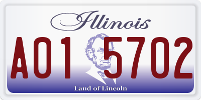IL license plate A015702
