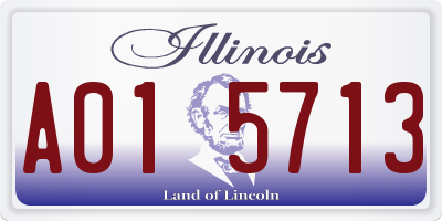 IL license plate A015713