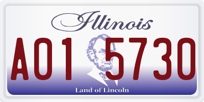 IL license plate A015730