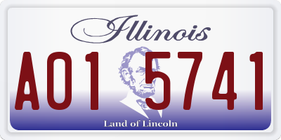 IL license plate A015741
