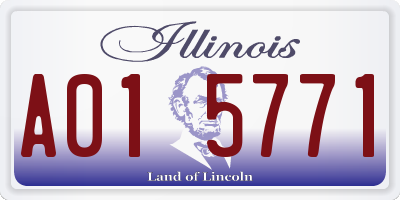 IL license plate A015771