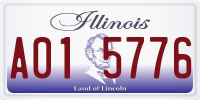 IL license plate A015776