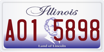 IL license plate A015898