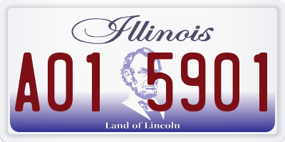 IL license plate A015901