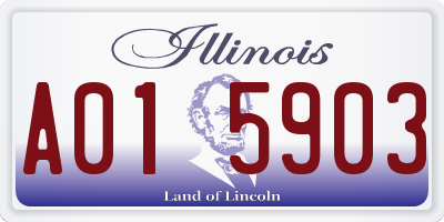 IL license plate A015903