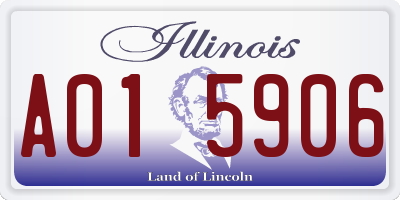 IL license plate A015906