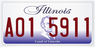 IL license plate A015911