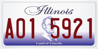 IL license plate A015921