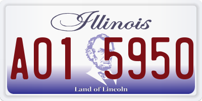 IL license plate A015950