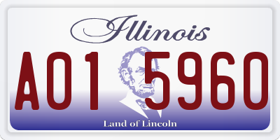 IL license plate A015960