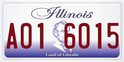 IL license plate A016015